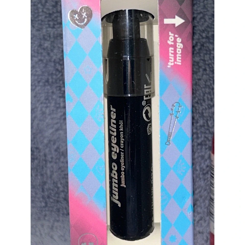 Lottie London Harley Quinn Jumbo‎ Eyeliner Black & Crimson Drops Primer